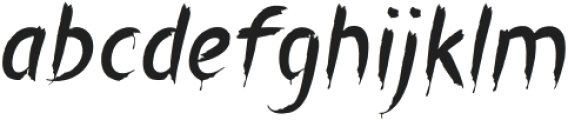 Creepfest Italic otf (400) Font LOWERCASE
