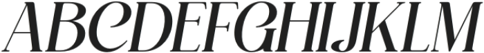 Creftins Italic otf (400) Font UPPERCASE