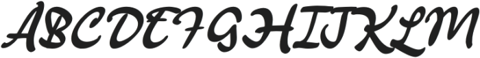 Crenalia Regular otf (400) Font UPPERCASE