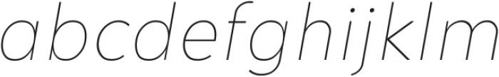 Creo Thin Italic ttf (100) Font LOWERCASE