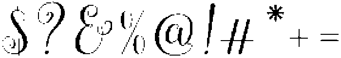 Cresilda Script otf (400) Font OTHER CHARS