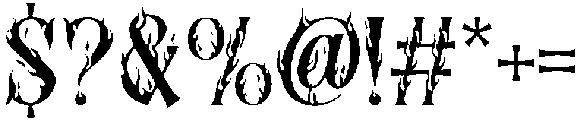 Crimson Flare Regular otf (400) Font OTHER CHARS