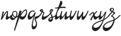 Criselda Script Regular otf (400) Font LOWERCASE