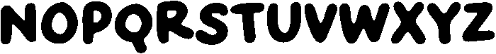 Crispy Bites Bold otf (700) Font UPPERCASE