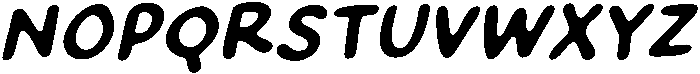 Crispy Bites Italic otf (400) Font UPPERCASE
