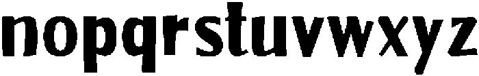 Crispy Choux Regular otf (400) Font LOWERCASE