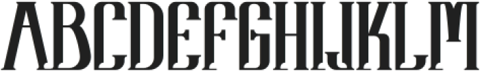 Croack Regular otf (400) Font UPPERCASE