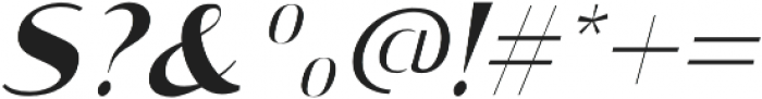 Croco Thin Italic otf (100) Font OTHER CHARS