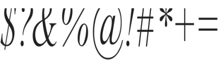 Croissant Italic otf (400) Font OTHER CHARS