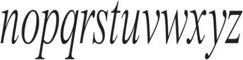 Croissant Italic otf (400) Font LOWERCASE