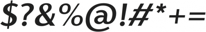 Cromlin SemiBold Italic otf (600) Font OTHER CHARS