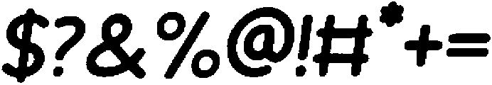 Crona Eroded Italic otf (400) Font OTHER CHARS