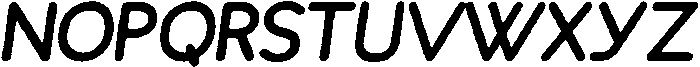 Crona Eroded Italic otf (400) Font LOWERCASE