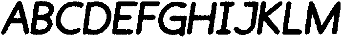 Crona Pencil Italic otf (400) Font UPPERCASE
