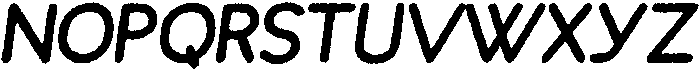 Crona Pencil Italic otf (400) Font UPPERCASE