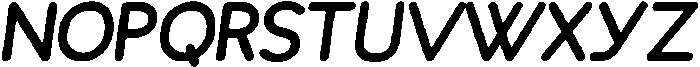 Crona Rough Italic otf (400) Font UPPERCASE