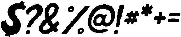 Crooked Lines Club Bold Oblique otf (700) Font OTHER CHARS