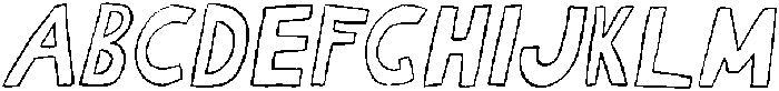 Crooked Lines Club Bold Outline Oblique otf (700) FONT