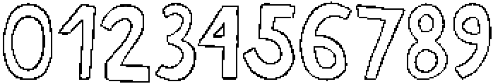 Crooked Lines Club Bold Outline otf (700) Font OTHER CHARS