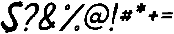 Crooked Lines Club Regular Oblique otf (400) Font OTHER CHARS
