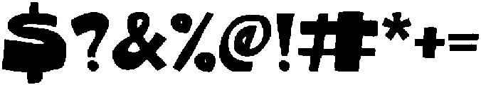 Crookie Crunch otf (400) Font OTHER CHARS