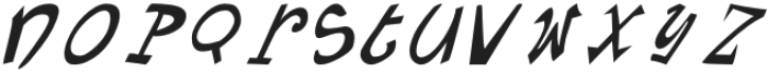Crooky Italic otf (400) Font UPPERCASE