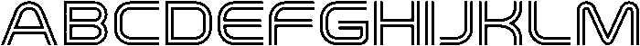 Croparo Regular otf (400) Font UPPERCASE