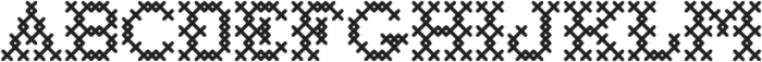 Cross Stitch Basic ttf (400) Font UPPERCASE