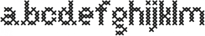 Cross Stitch Basic ttf (400) Font LOWERCASE