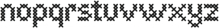 Cross Stitch Basic ttf (400) Font LOWERCASE