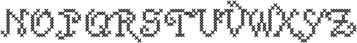 Cross Stitch Carefree ttf (400) Font UPPERCASE