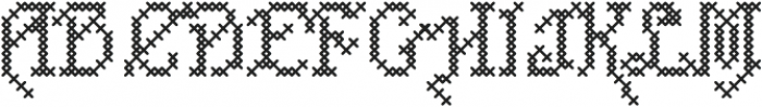 Cross Stitch Carefree ttf (400) Font LOWERCASE