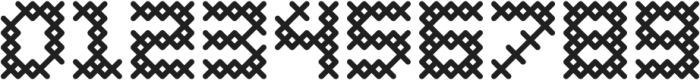 Cross Stitch Coarse ttf (400) Font OTHER CHARS