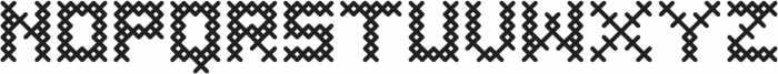 Cross Stitch Coarse ttf (400) Font UPPERCASE
