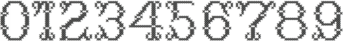 Cross Stitch Delicate ttf (400) Font OTHER CHARS