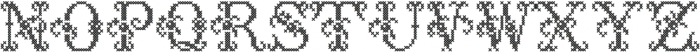 Cross Stitch Delicate ttf (400) Font UPPERCASE