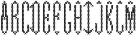 Cross Stitch -Diamond Monogram otf (400) Font UPPERCASE