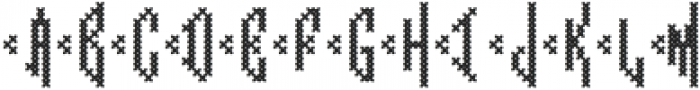 Cross Stitch -Diamond Monogram otf (400) Font LOWERCASE