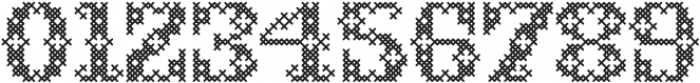 Cross Stitch Monogram ttf (400) Font OTHER CHARS