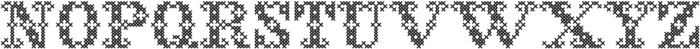 Cross Stitch Monogram ttf (400) Font UPPERCASE