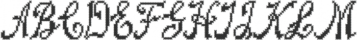 Cross Stitch Splendid ttf (400) Font UPPERCASE