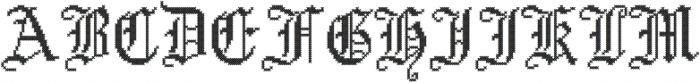 CrossStitchGothic Regular otf (400) Font LOWERCASE