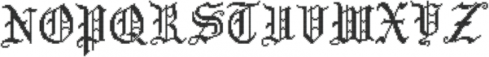 CrossStitchGothic Regular otf (400) Font LOWERCASE