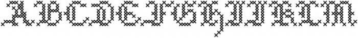 CrossStitchMedieval otf (400) Font UPPERCASE
