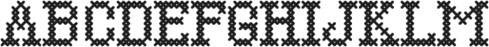 CrossStitchSimple otf (400) Font UPPERCASE