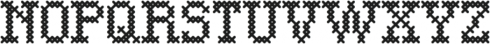 CrossStitchSimple otf (400) Font UPPERCASE