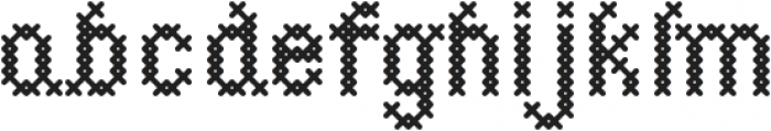 CrossStitchSimple otf (400) Font LOWERCASE
