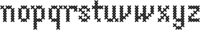 CrossStitchSimple otf (400) Font LOWERCASE