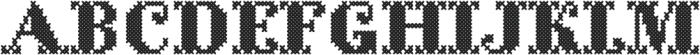 CrossStitchSolid otf (400) Font UPPERCASE