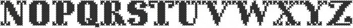 CrossStitchSolid otf (400) Font UPPERCASE